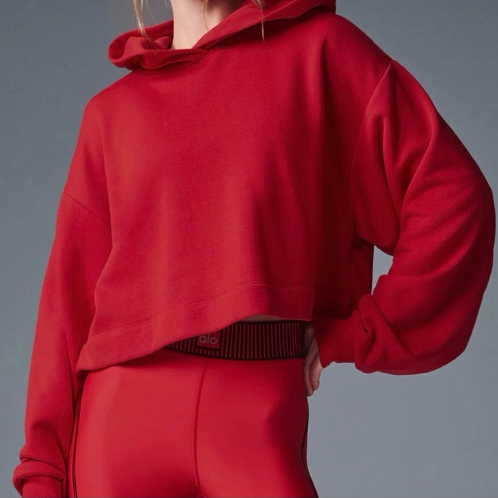 ALO Yoga Women's Red Bae Hoodie Sold Out Rare
